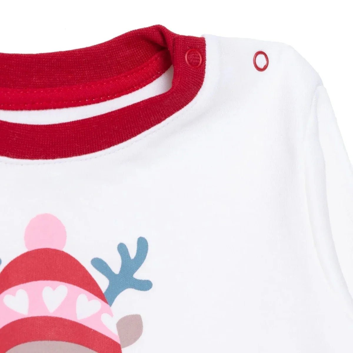 HelloBaby Girls Long Sleeve Pyjamas Set Animal with Poppers Christmas Crew Neck Long Leg Long Sleeve - Red | Luxury Home Accessories | Heulog Glow