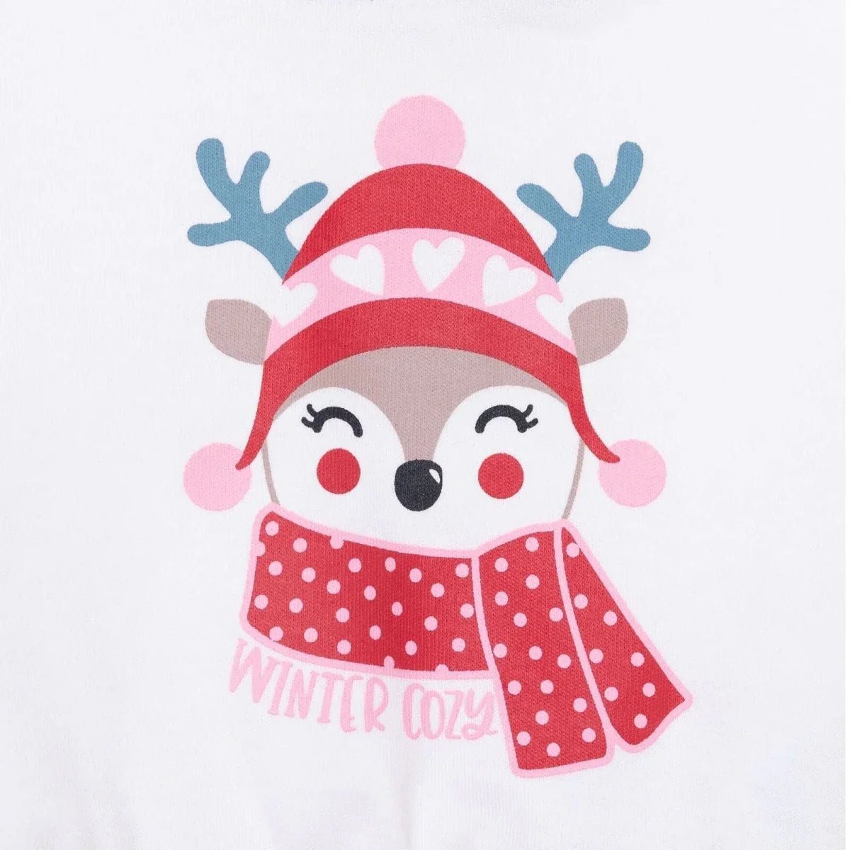 HelloBaby Girls Long Sleeve Pyjamas Set Animal with Poppers Christmas Crew Neck Long Leg Long Sleeve - Red | Luxury Home Accessories | Heulog Glow