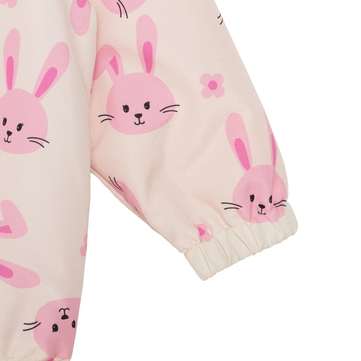 HelloBaby Girls Raincoat Flower Zip-up Hooded Long Sleeve - Ecru Printed | Luxury Home Accessories | Heulog Glow