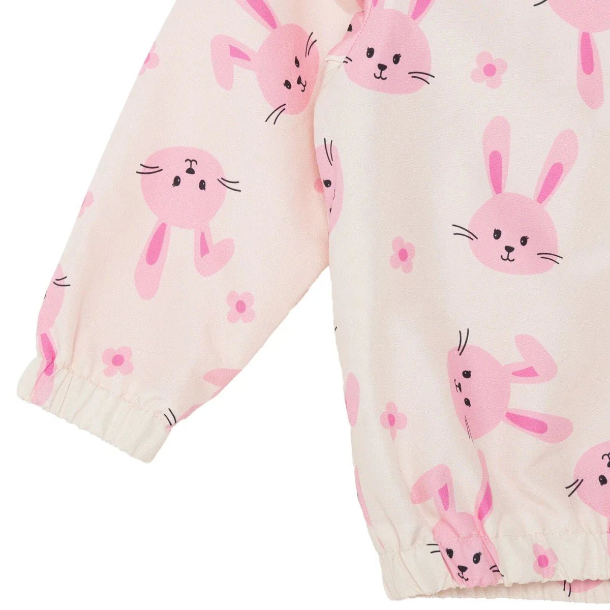 HelloBaby Girls Raincoat Flower Zip-up Hooded Long Sleeve - Ecru Printed | Luxury Home Accessories | Heulog Glow
