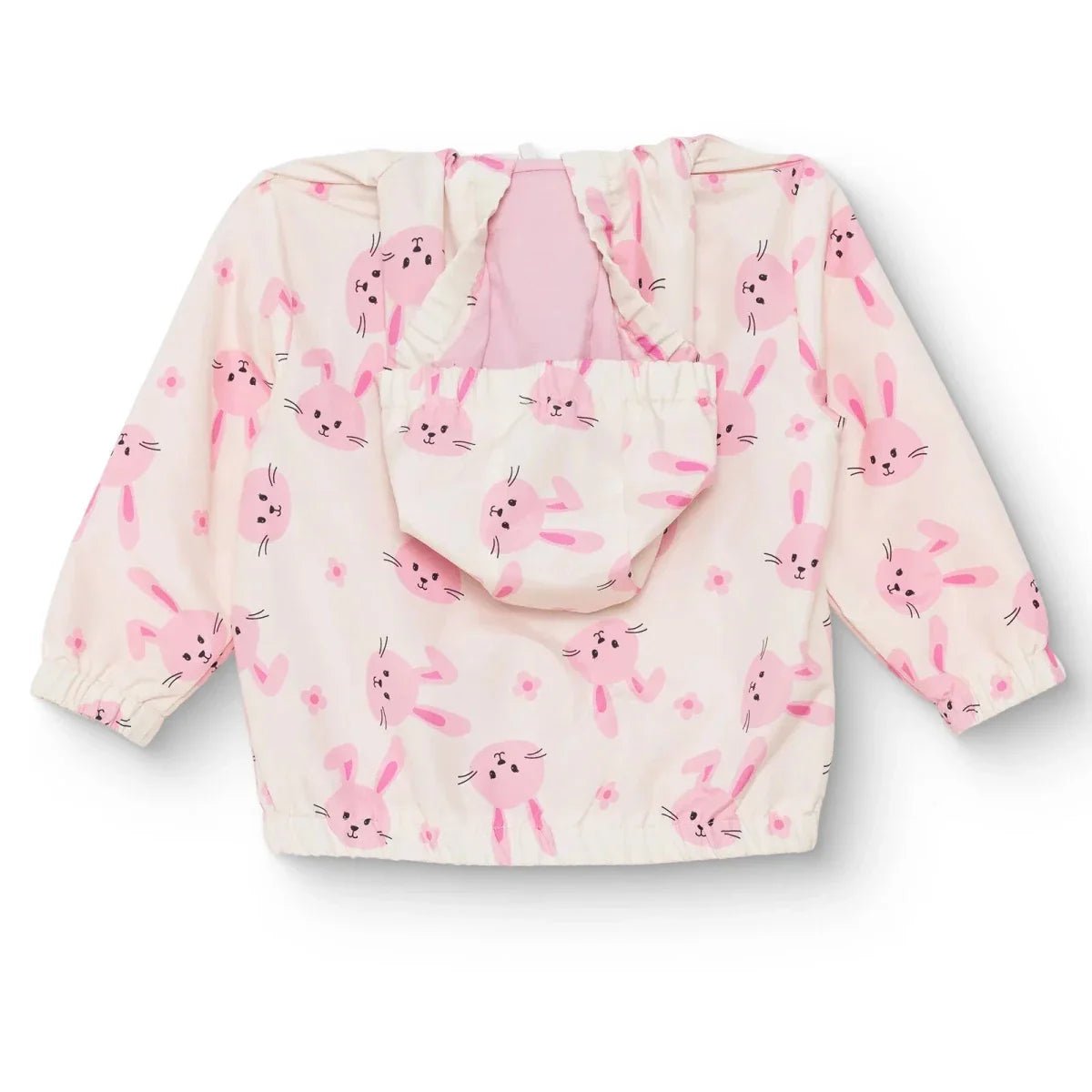 HelloBaby Girls Raincoat Flower Zip-up Hooded Long Sleeve - Ecru Printed | Luxury Home Accessories | Heulog Glow