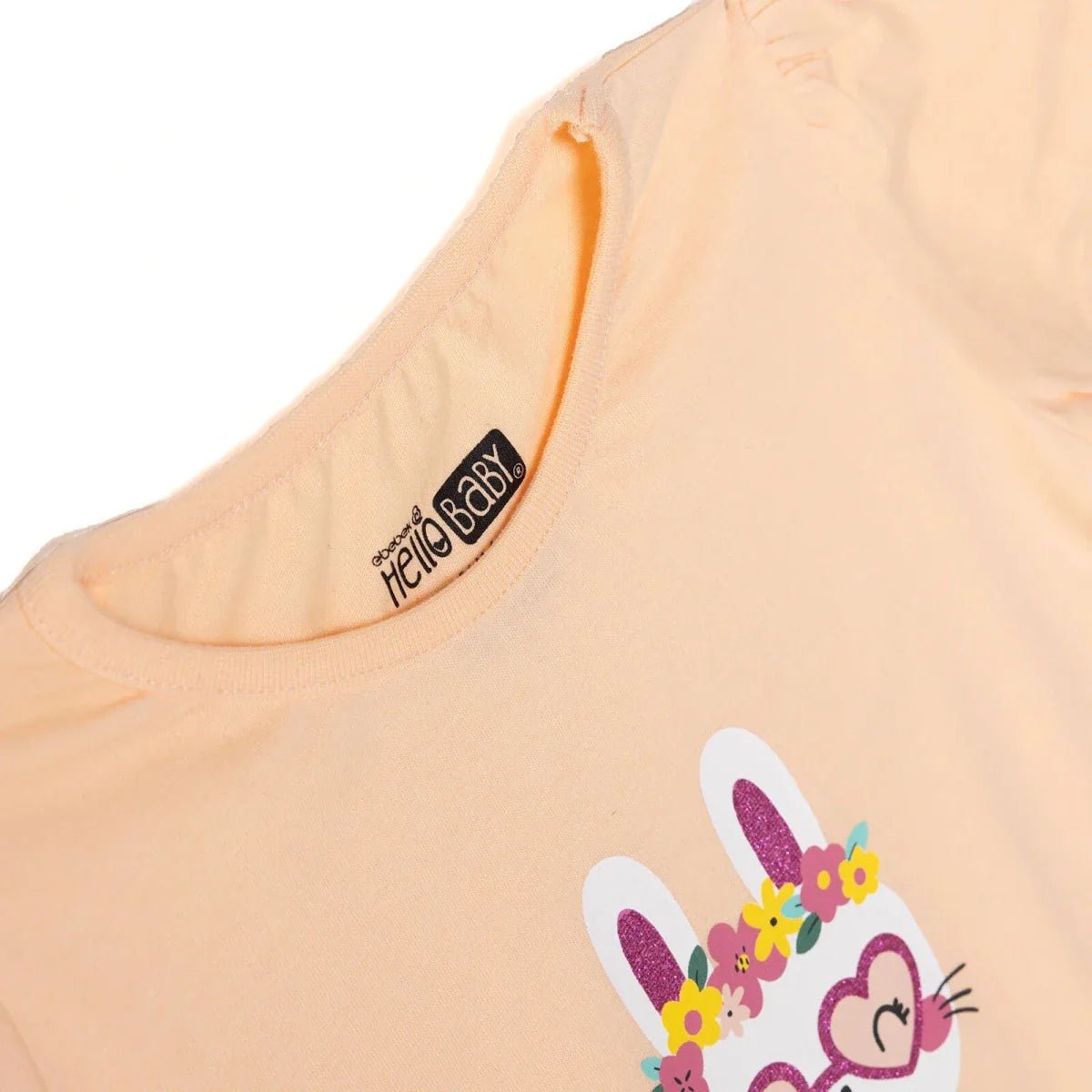 HelloBaby Girls T-shirt Animal Print Crew Neck Short Sleeve - Salmon | Luxury Home Accessories | Heulog Glow