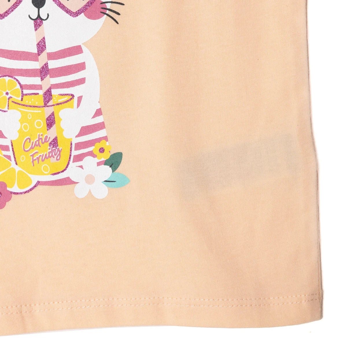 HelloBaby Girls T-shirt Animal Print Crew Neck Short Sleeve - Salmon | Luxury Home Accessories | Heulog Glow
