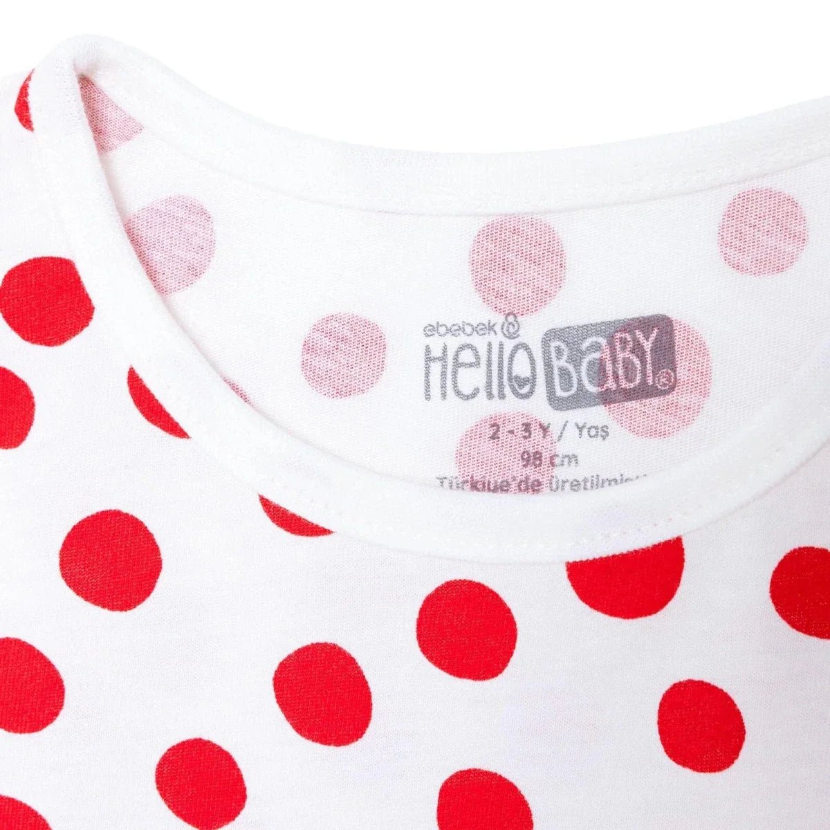 HelloBaby Girls T-shirt Polka Dot Print Crew Neck Short Sleeve - Red | Luxury Home Accessories | Heulog Glow