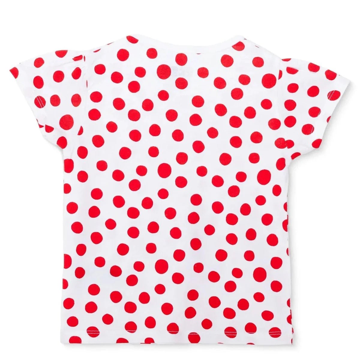 HelloBaby Girls T-shirt Polka Dot Print Crew Neck Short Sleeve - Red | Luxury Home Accessories | Heulog Glow