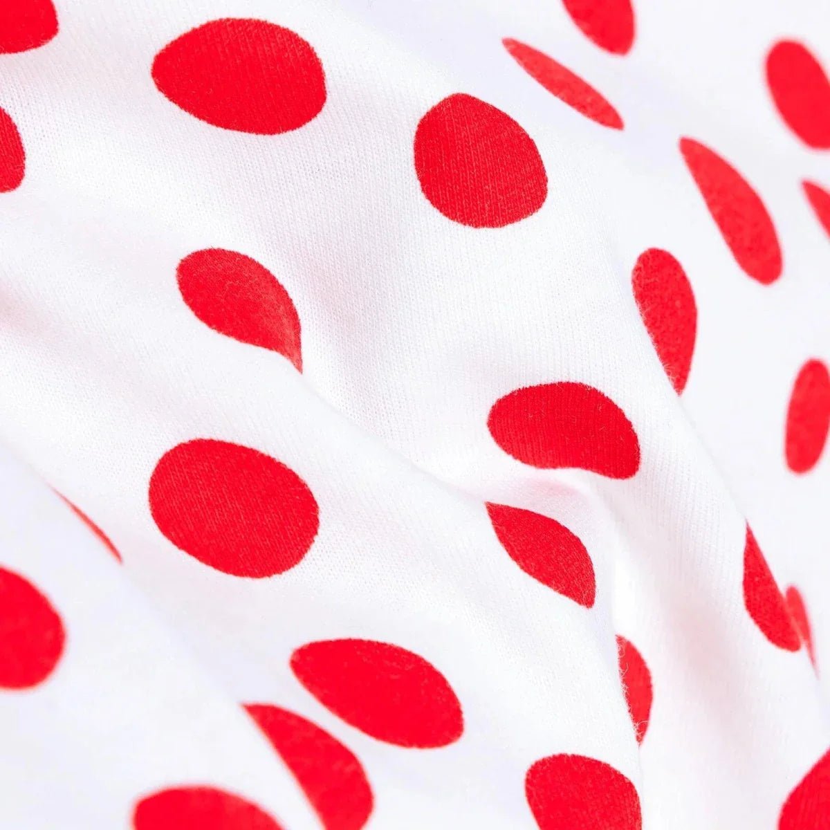 HelloBaby Girls T-shirt Polka Dot Print Crew Neck Short Sleeve - Red | Luxury Home Accessories | Heulog Glow