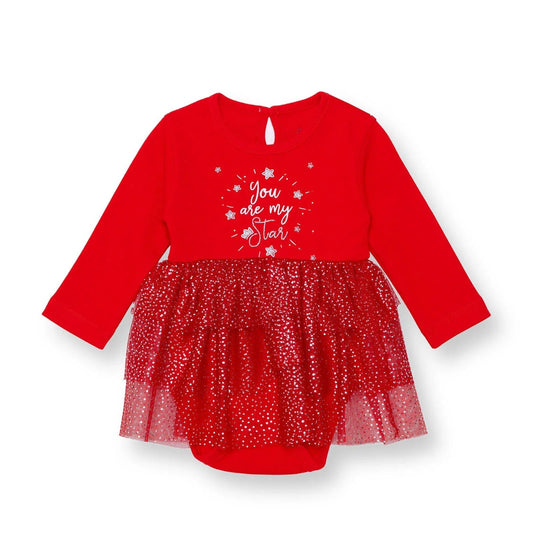 HelloBaby My First Christmas Newborn Girl Dress-Body - Red | Luxury Home Accessories | Heulog Glow