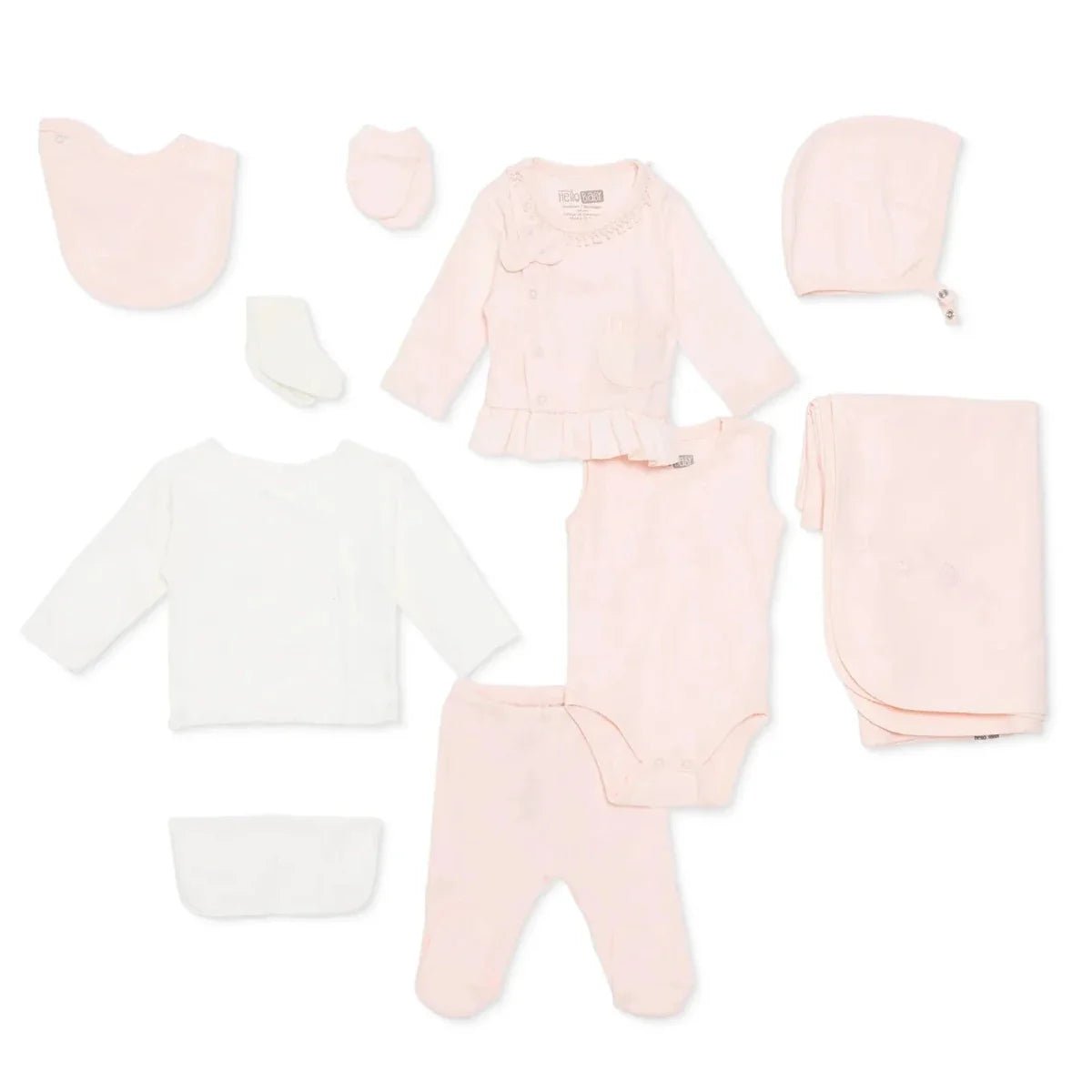 HelloBaby Newborn 10 pcs Starter Set - Pink | Luxury Home Accessories | Heulog Glow