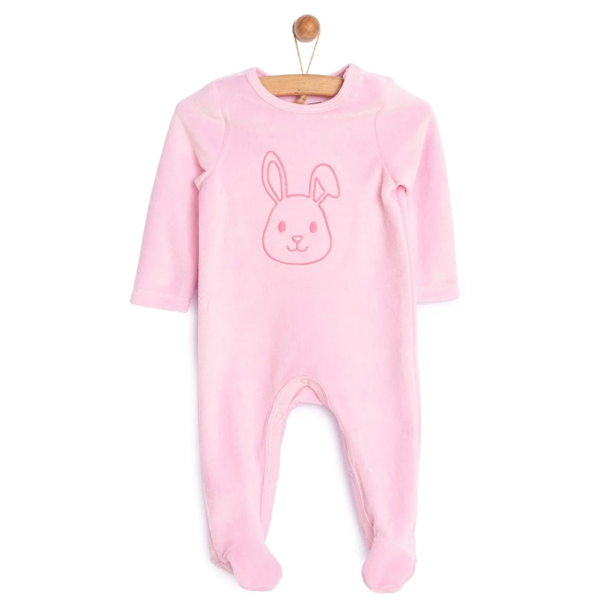 HelloBaby Newborn Baby Girl Velvet Footed Jumpsuit - Pink | Luxury Home Accessories | Heulog Glow