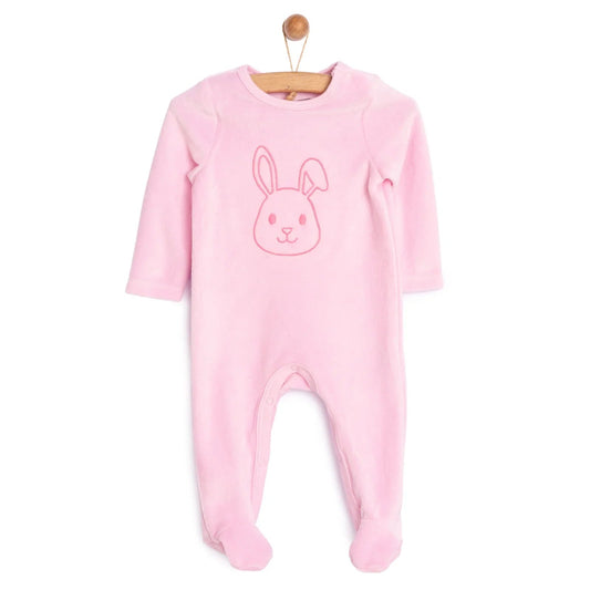 HelloBaby Newborn Baby Girl Velvet Footed Jumpsuit - Pink | Luxury Home Accessories | Heulog Glow