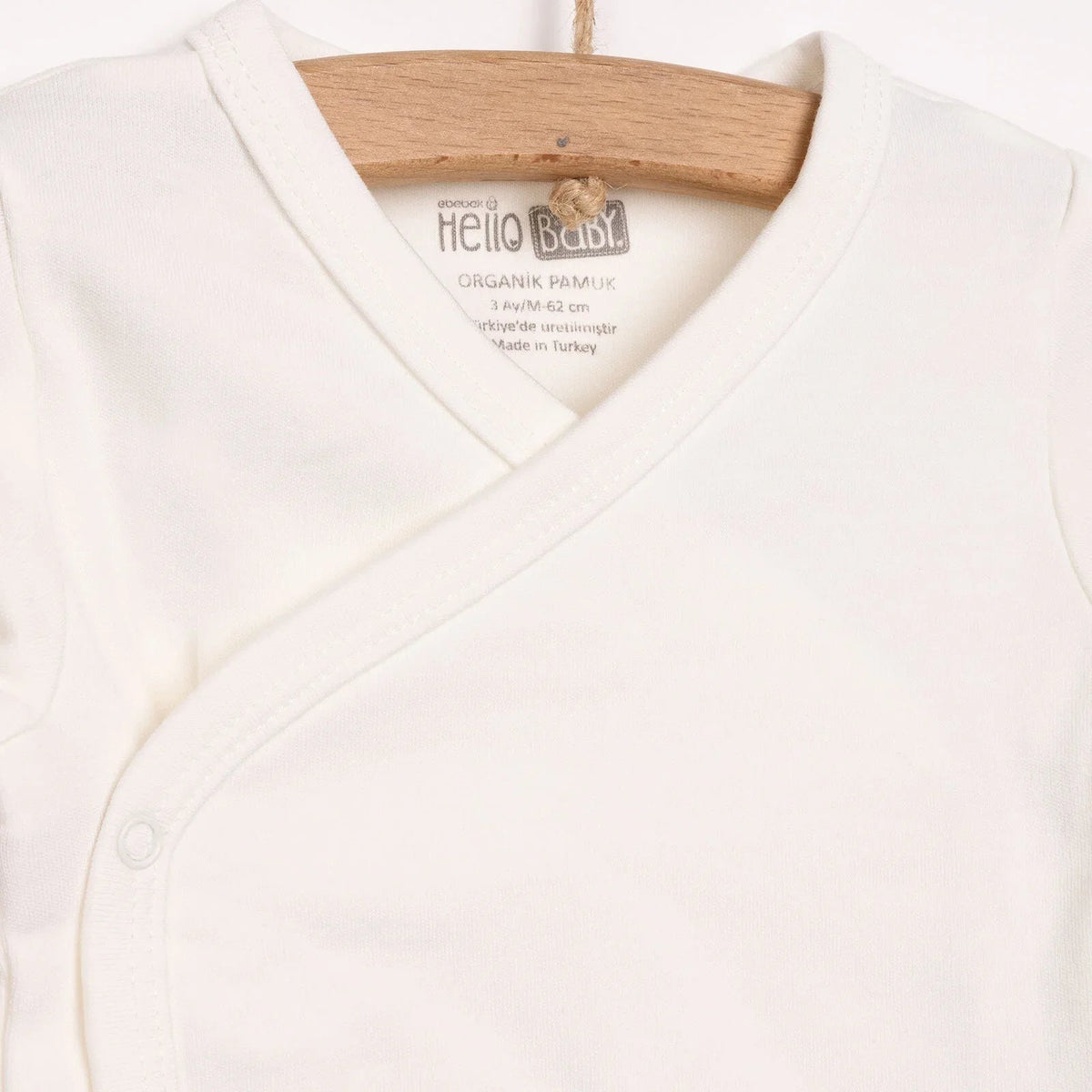 HelloBaby Newborn Organic Wrapover Top-Hat - Ecru | Luxury Home Accessories | Heulog Glow