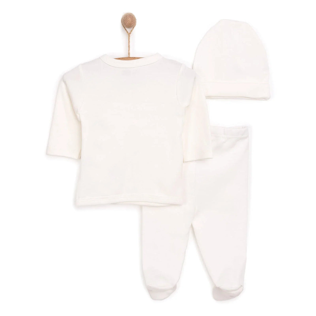 HelloBaby Newborn Organic Wrapover Top-Hat - Ecru | Luxury Home Accessories | Heulog Glow