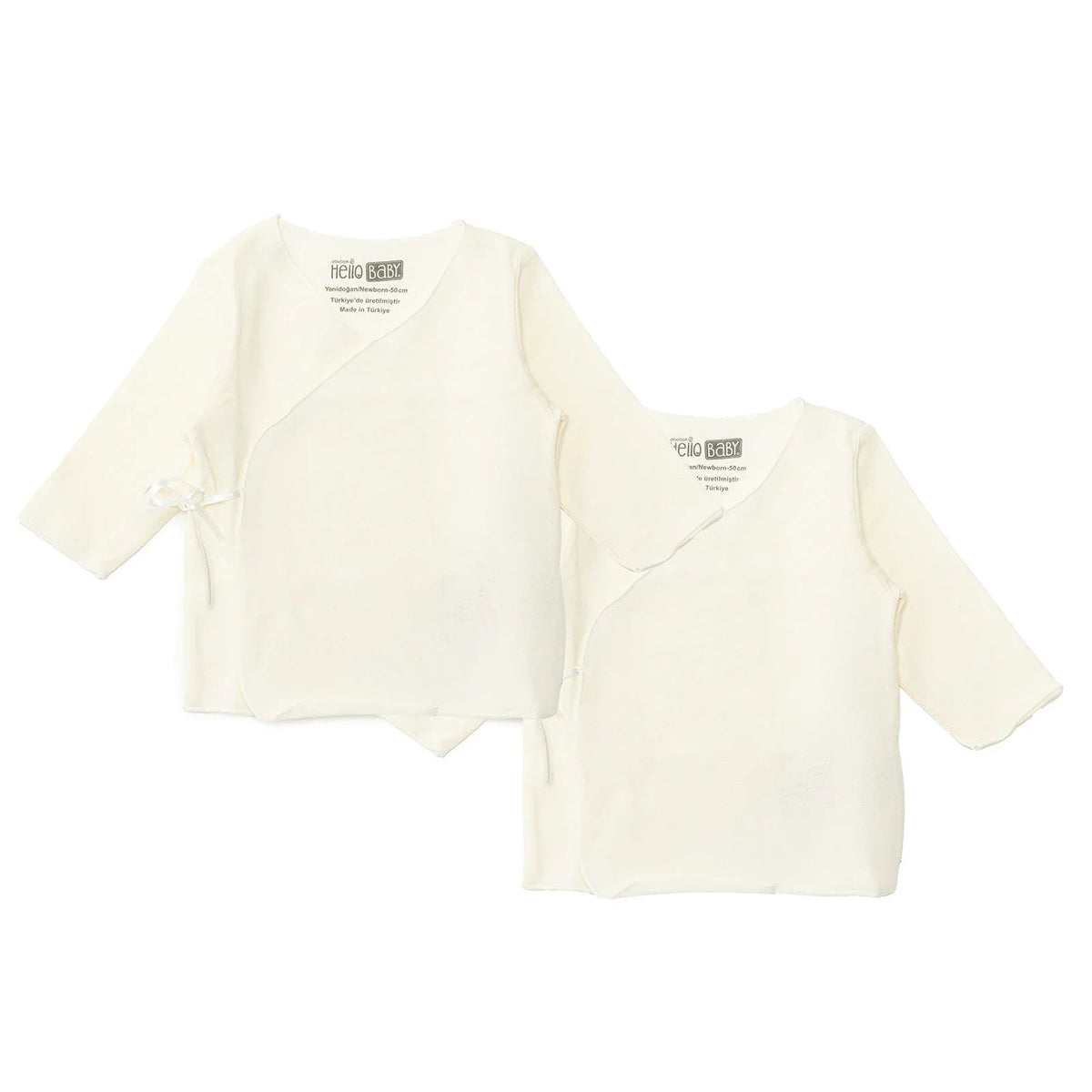 HelloBaby Wrapover Top 2-Pack - Ecru | Luxury Home Accessories | Heulog Glow