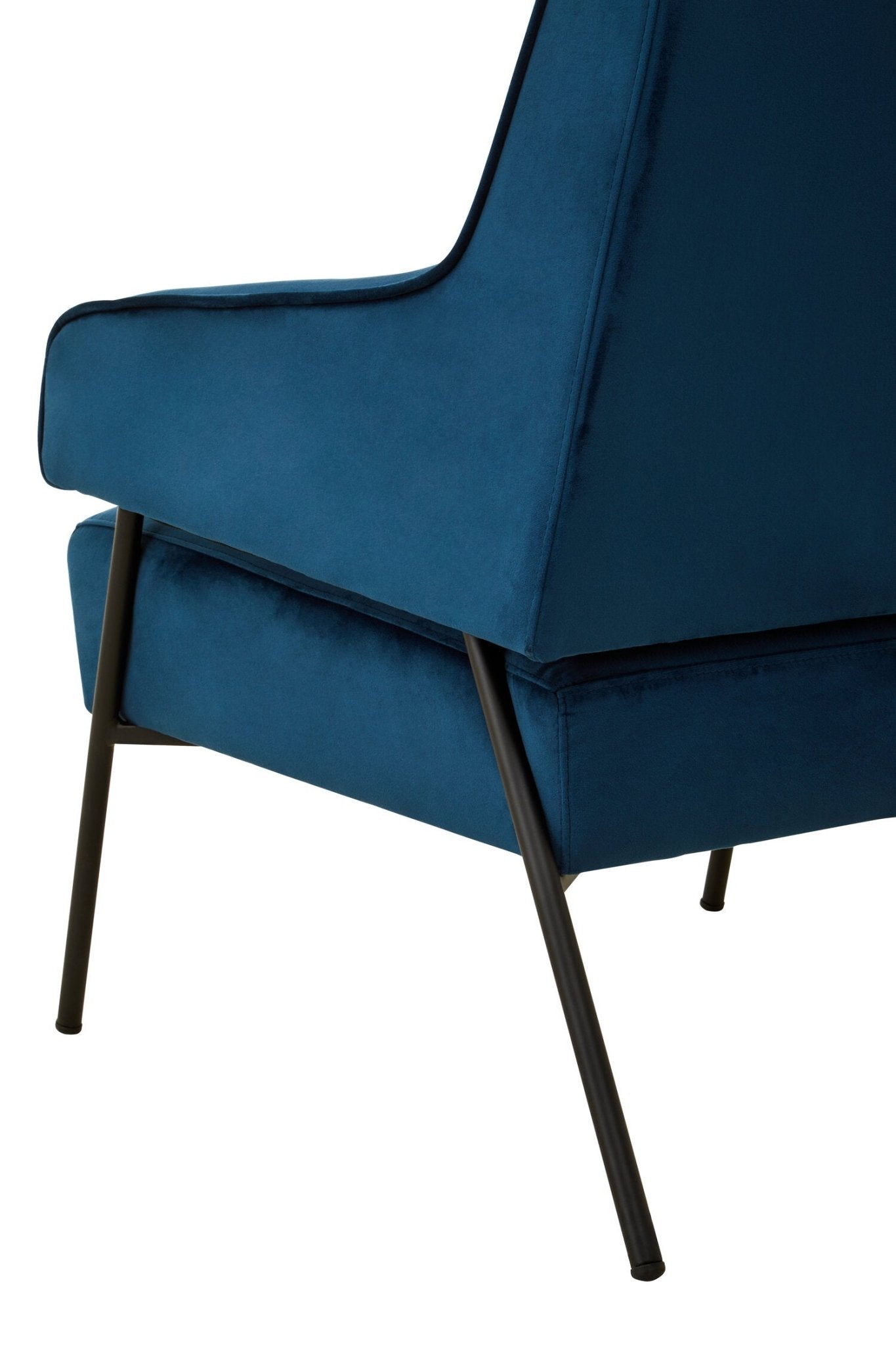 Henia Blue Velvet Chair | Luxury Home Accessories | Heulog Glow
