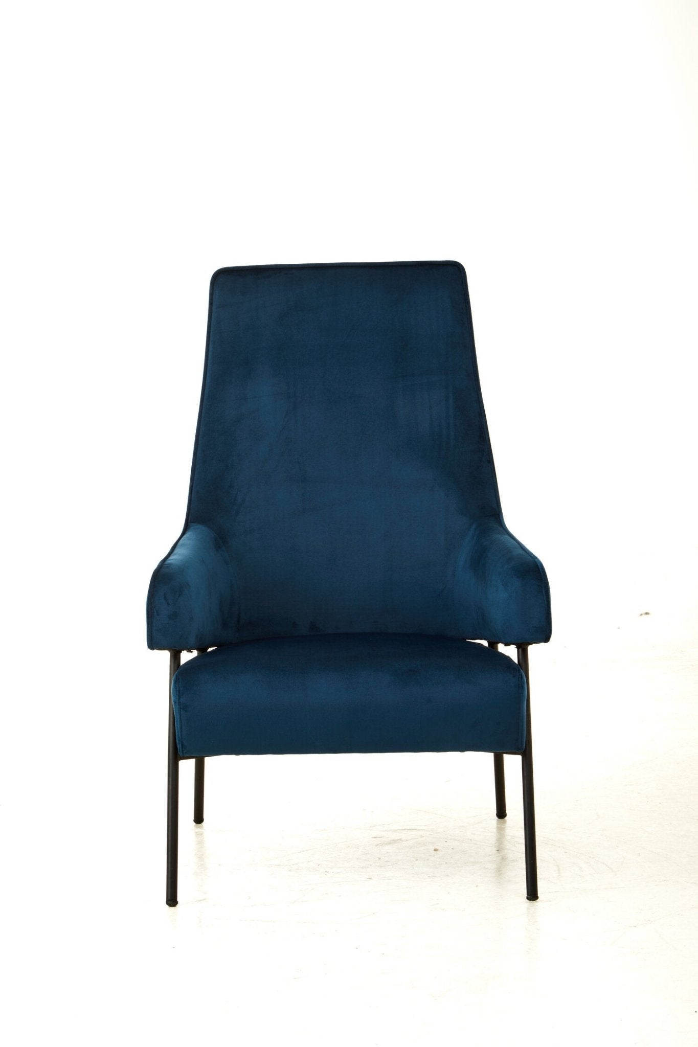Henia Blue Velvet Chair | Luxury Home Accessories | Heulog Glow