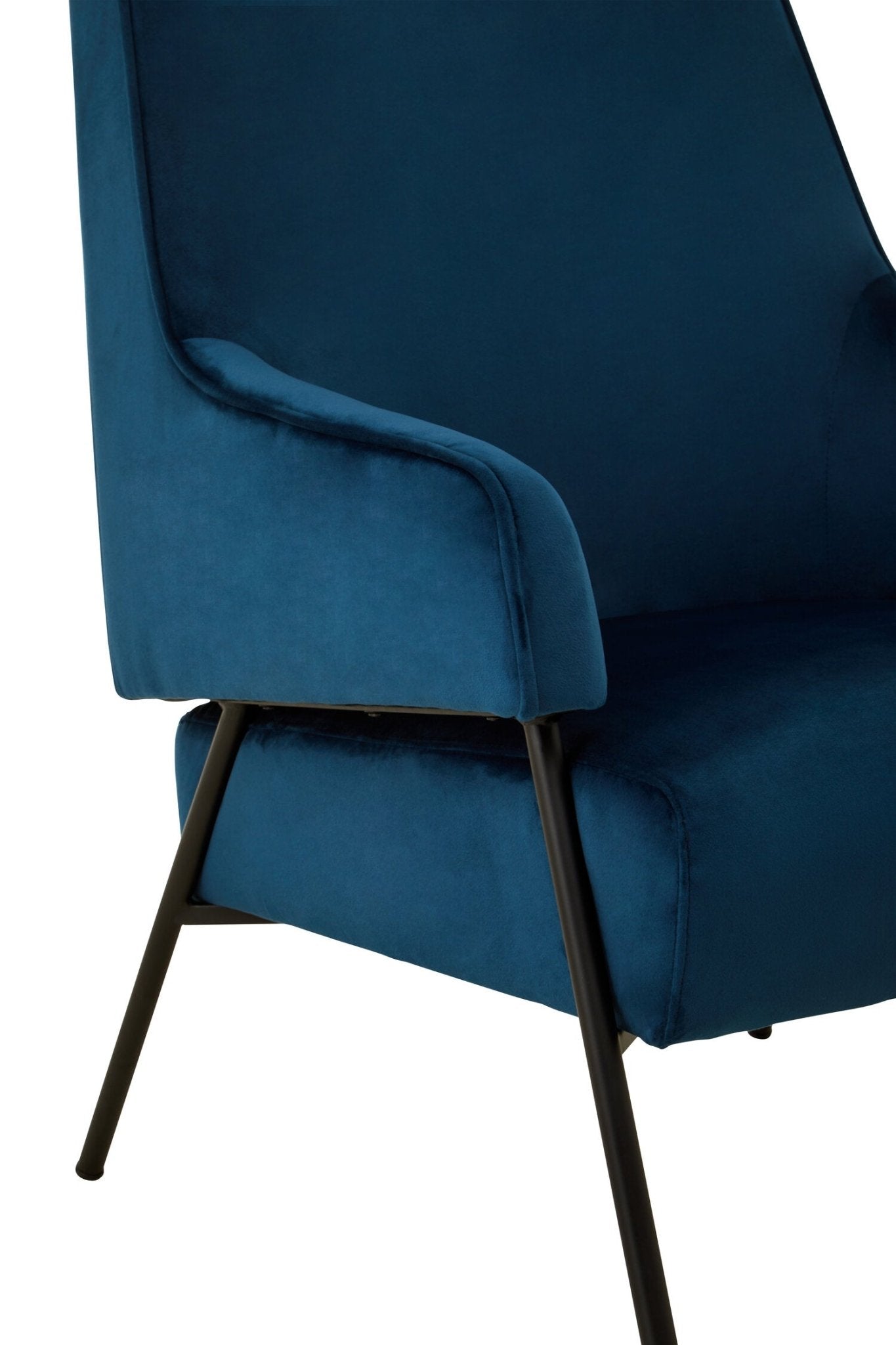 Henia Blue Velvet Chair | Luxury Home Accessories | Heulog Glow