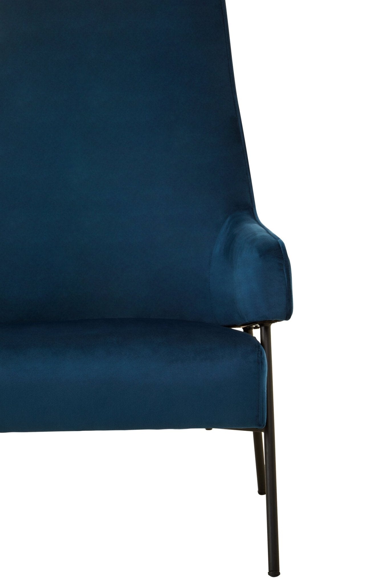 Henia Blue Velvet Chair | Luxury Home Accessories | Heulog Glow