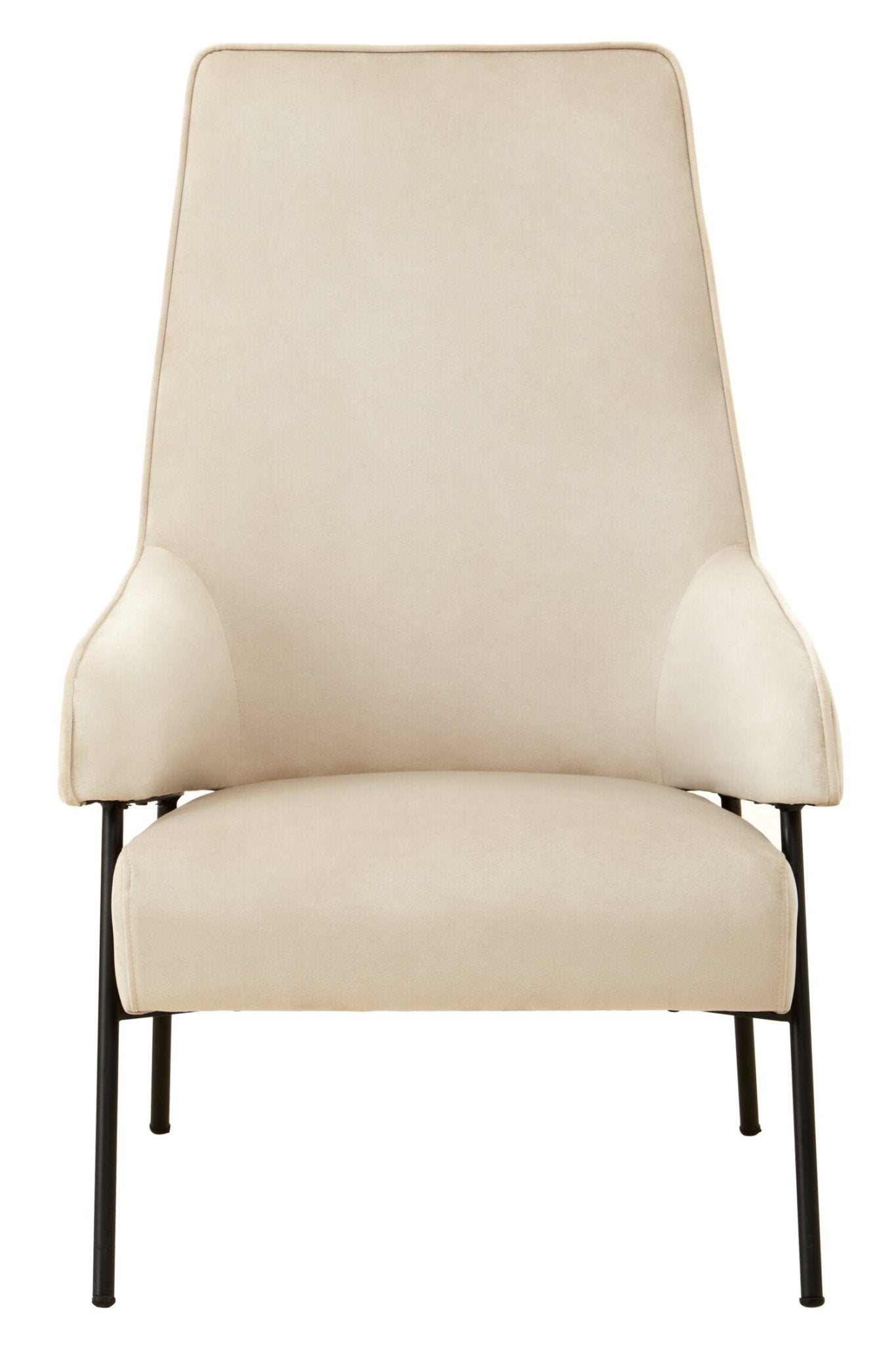 Henia Cream Velvet Chair | Luxury Home Accessories | Heulog Glow