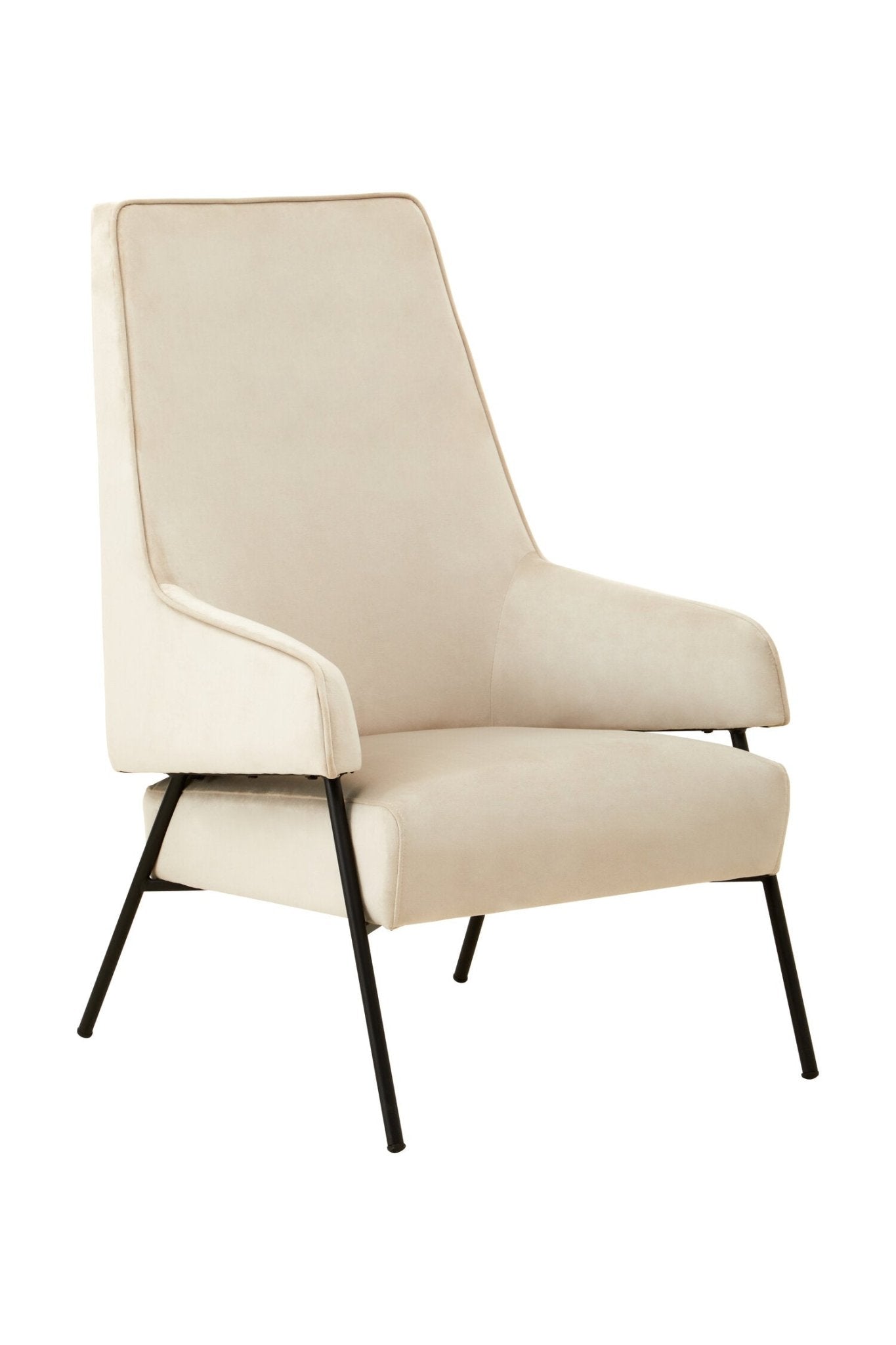 Henia Cream Velvet Chair | Luxury Home Accessories | Heulog Glow