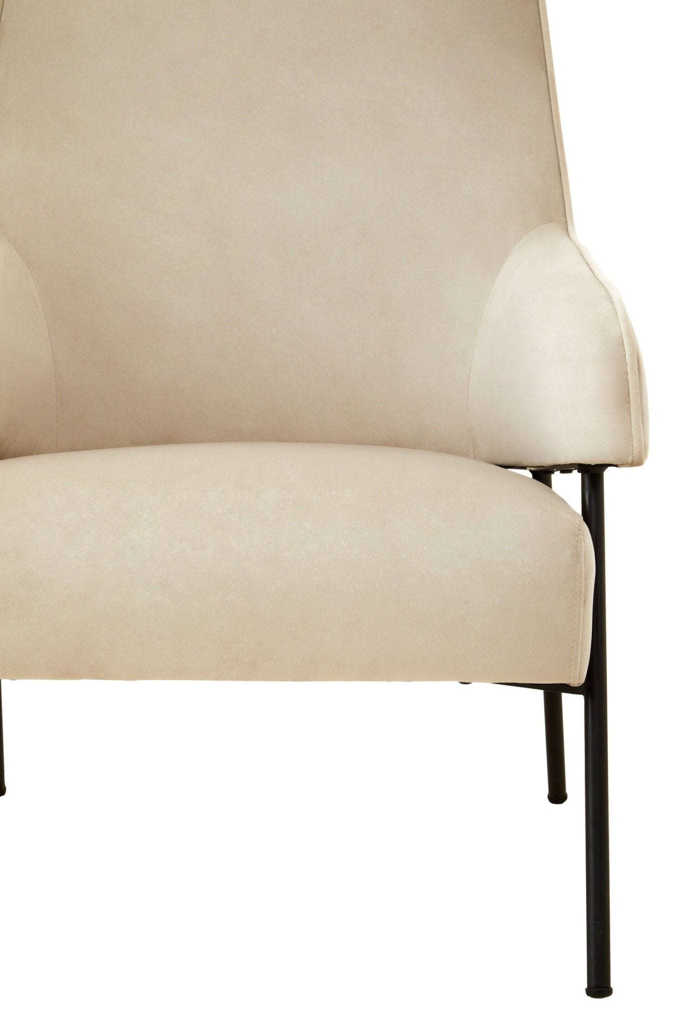 Henia Cream Velvet Chair | Luxury Home Accessories | Heulog Glow