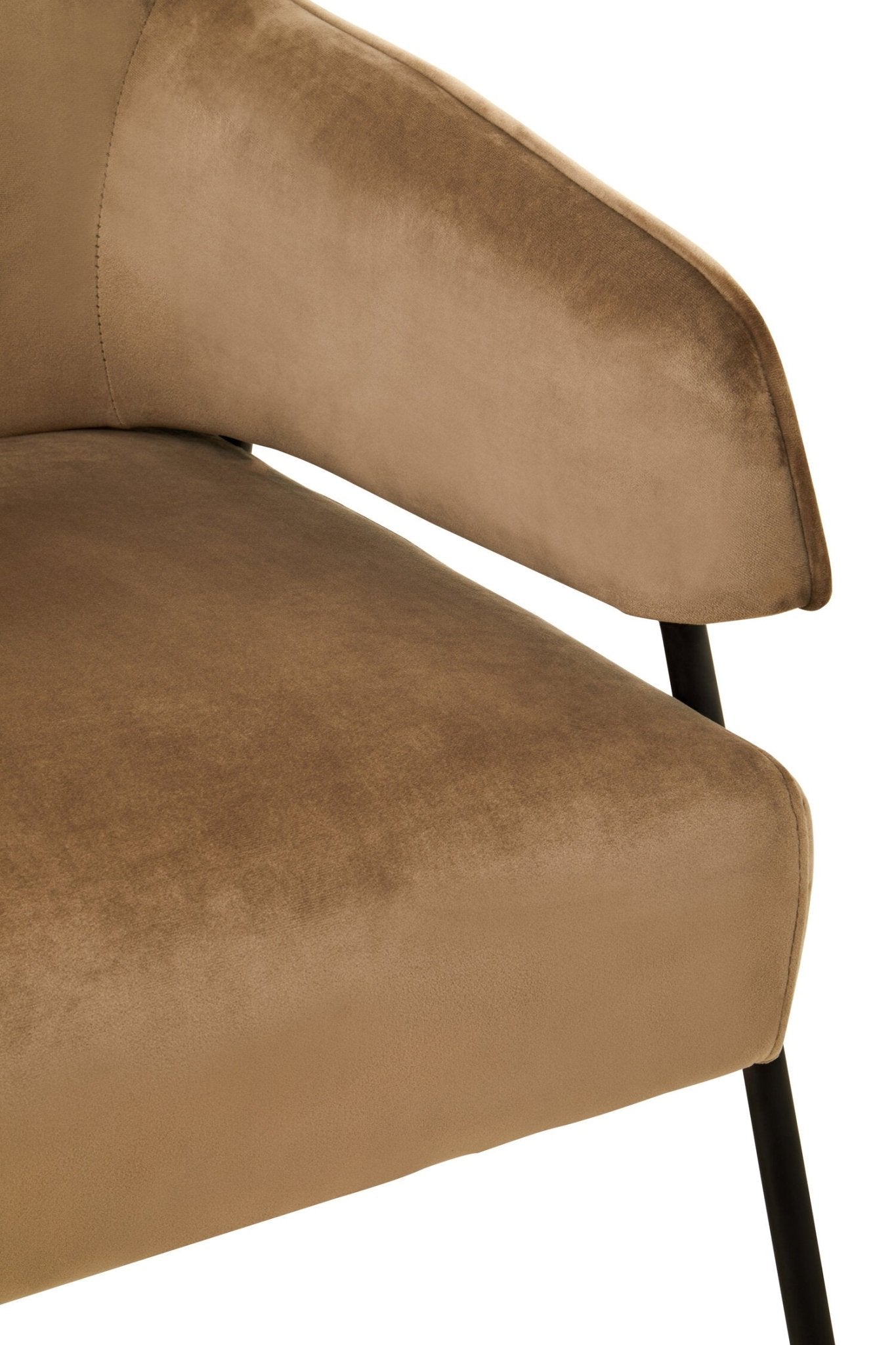 Henia Mink Velvet Chair | Luxury Home Accessories | Heulog Glow