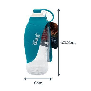 Henry Wag Water Bottle with Leaf Bowl Blue | Luxury Home Accessories | Heulog Glow