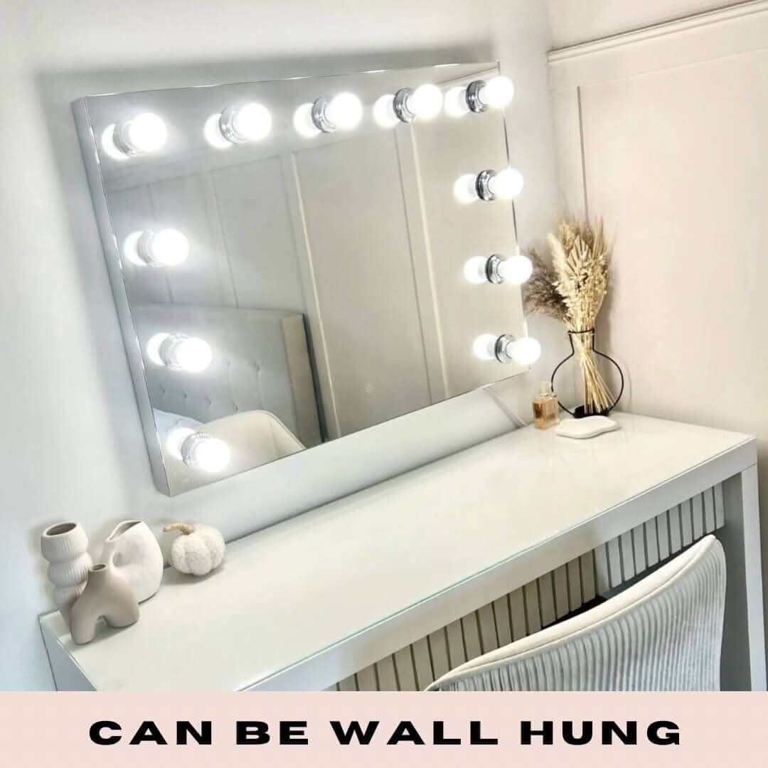 Hepburn Hollywood Mirror 80x60cm | Luxury Home Accessories | Heulog Glow