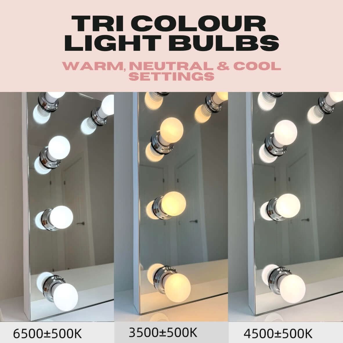 Hepburn Hollywood Mirror 80x60cm | Luxury Home Accessories | Heulog Glow