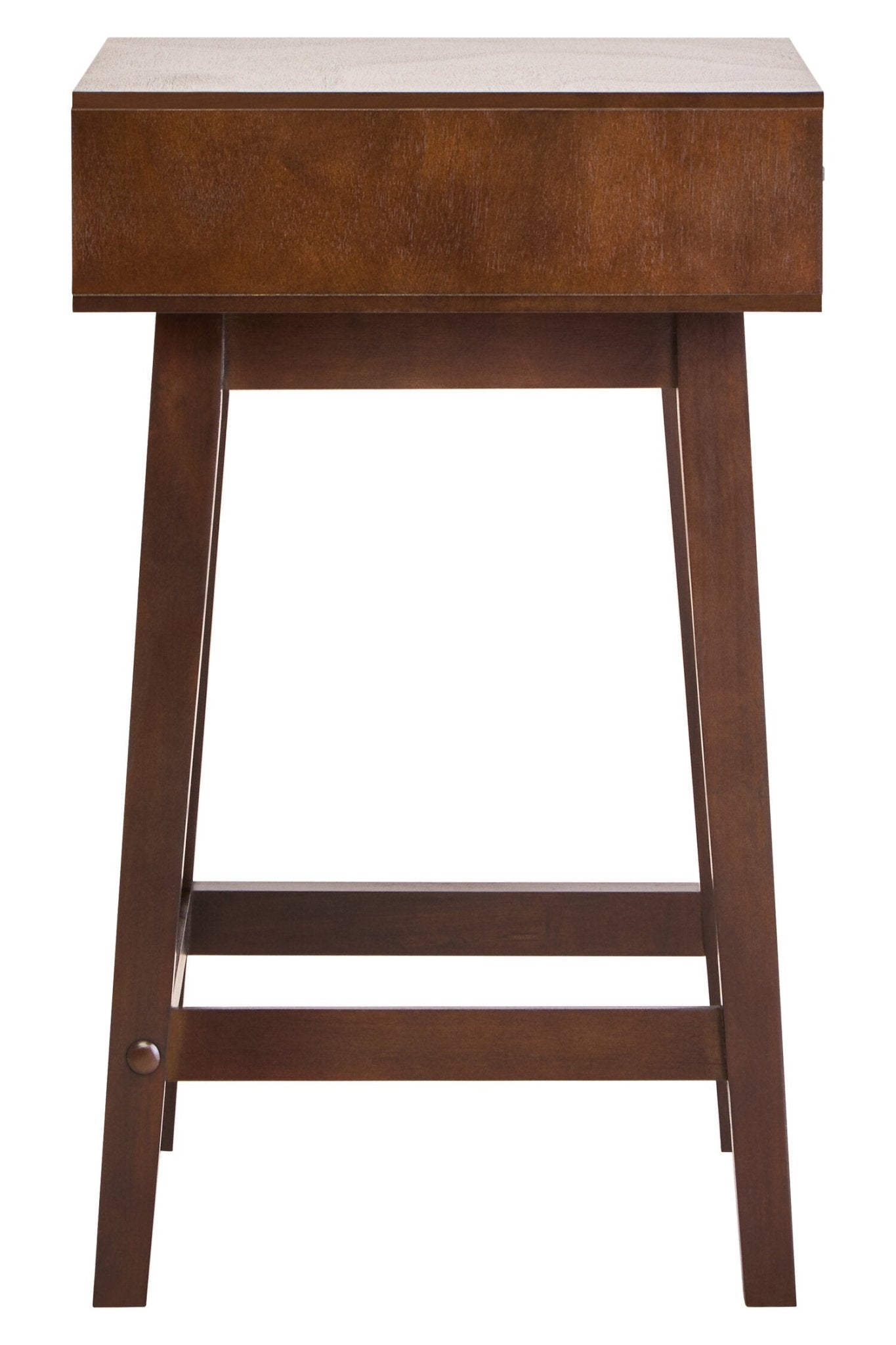 Heritage One Drawer Walnut Wood Finish Side Table | Luxury Home Accessories | Heulog Glow