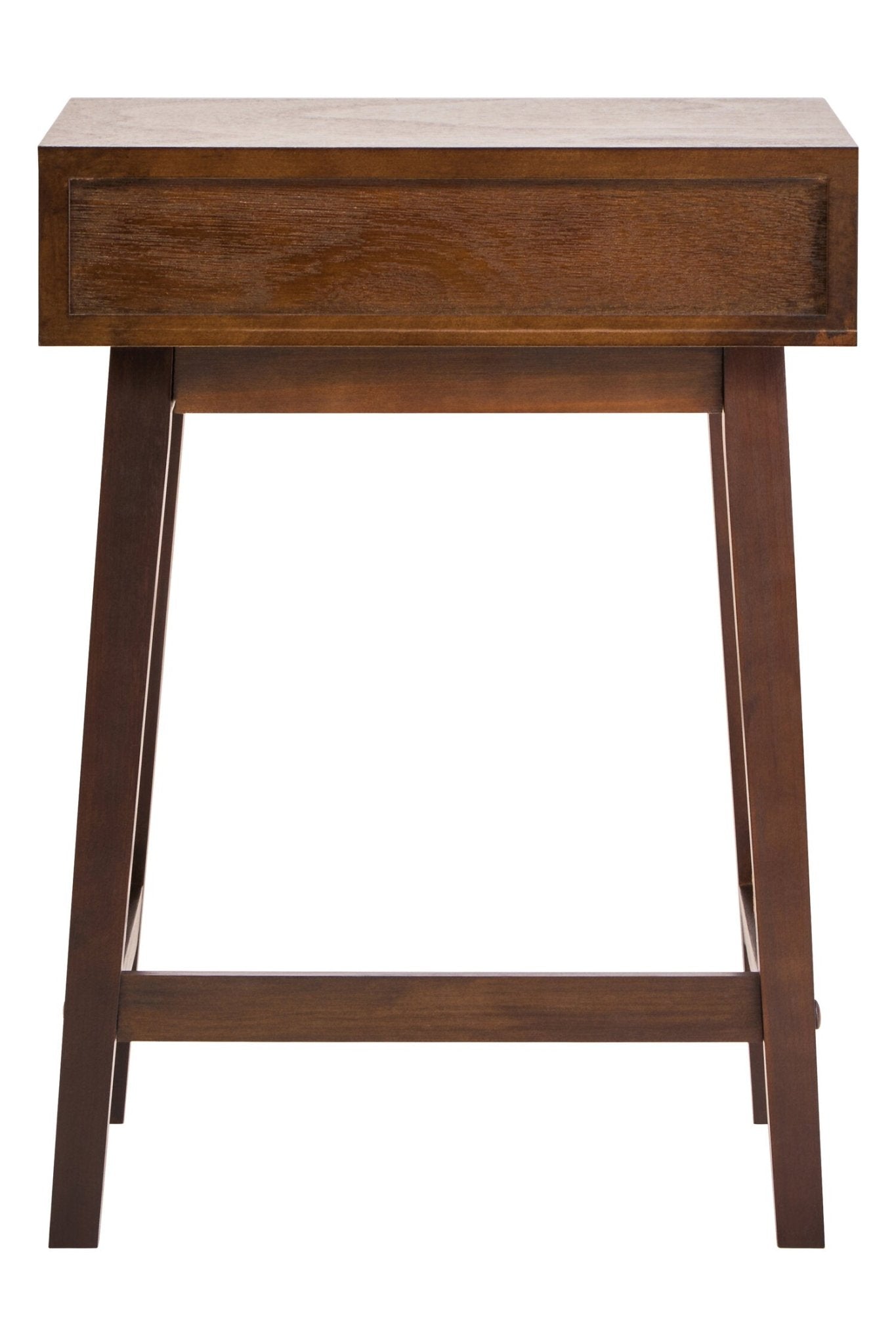 Heritage One Drawer Walnut Wood Finish Side Table | Luxury Home Accessories | Heulog Glow