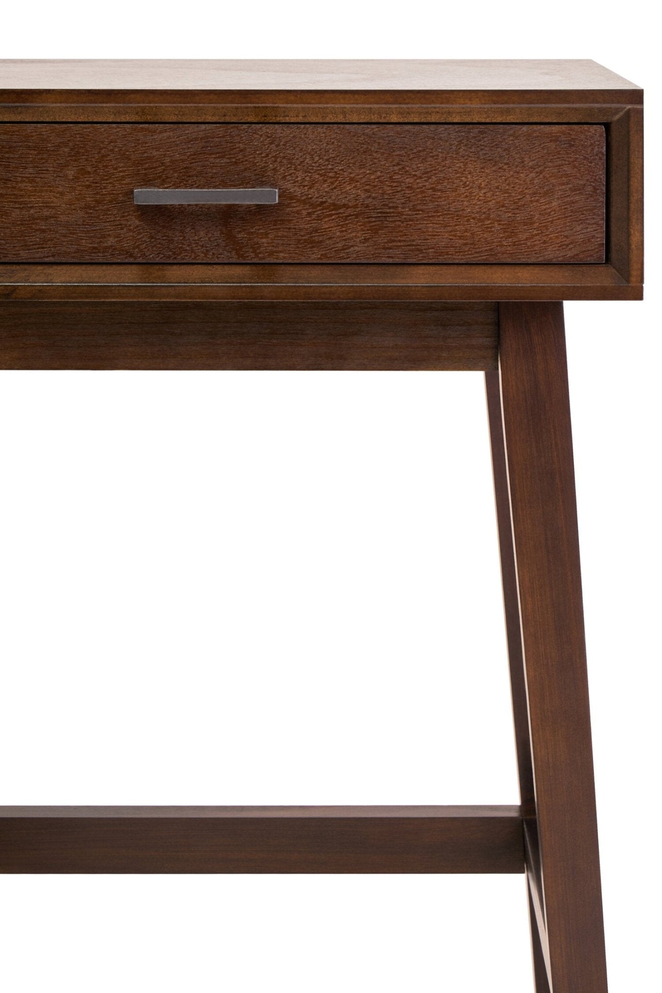 Heritage One Drawer Walnut Wood Finish Side Table | Luxury Home Accessories | Heulog Glow