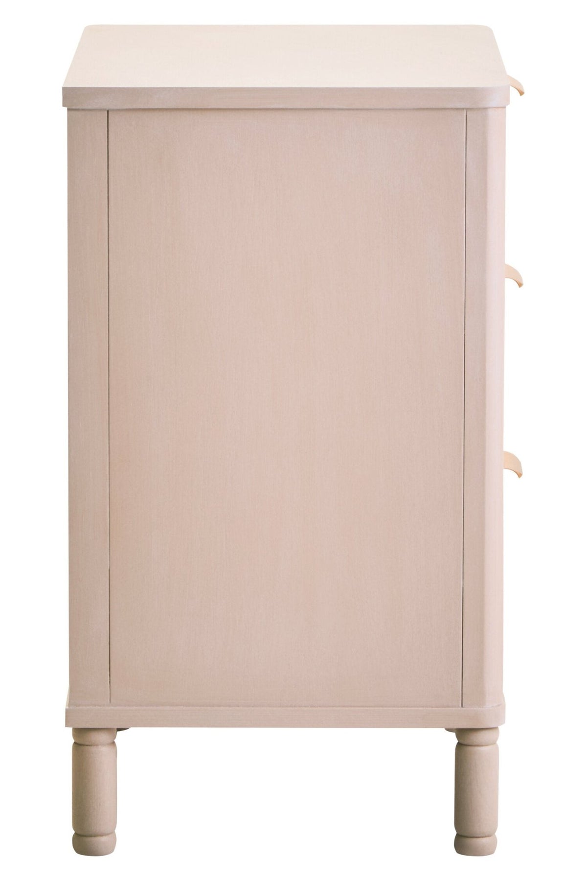 Heritage Reed Detail Taupe Three Drawer Wooden Chest | Luxury Home Accessories | Heulog Glow