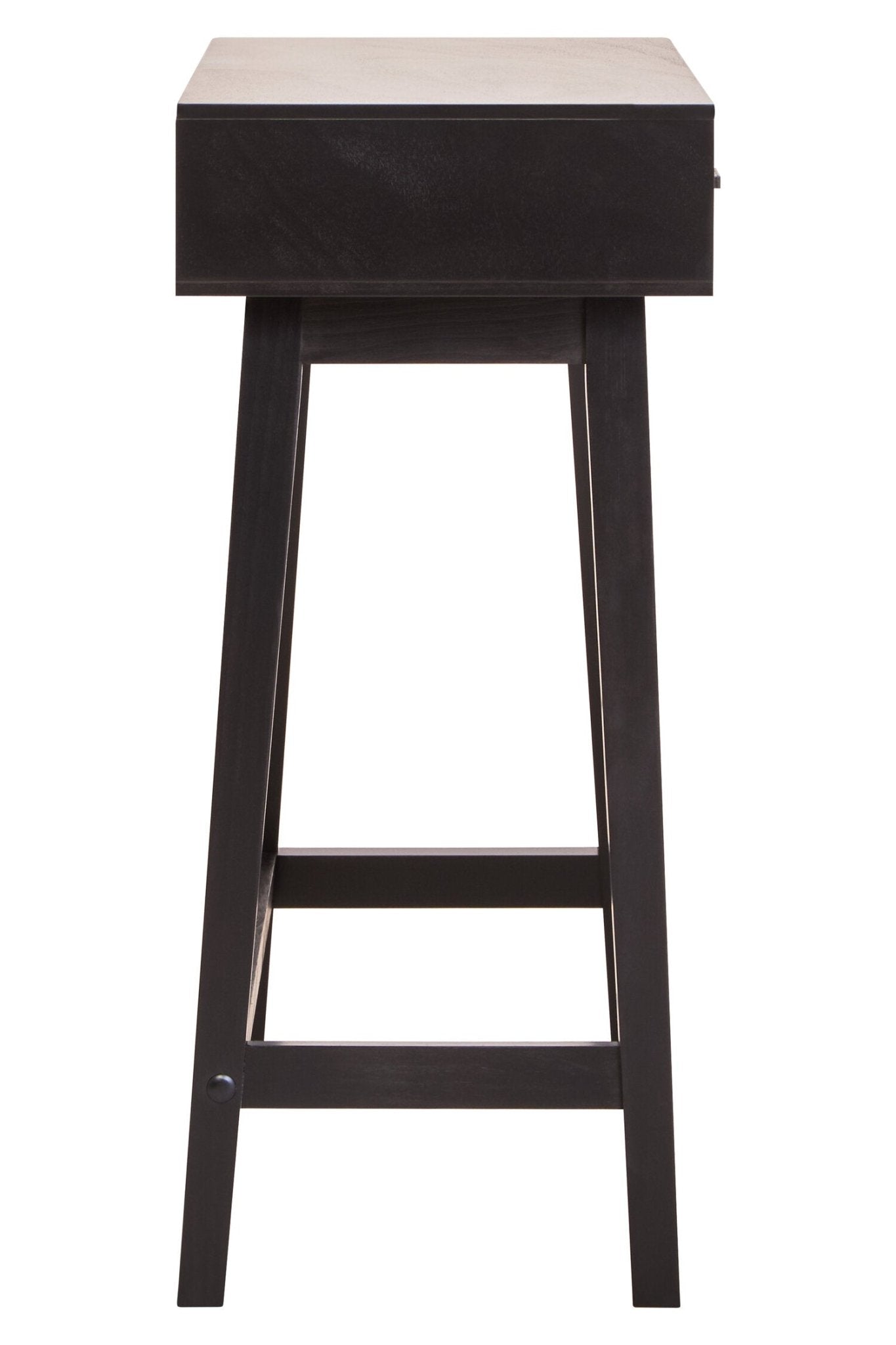 Heritage Two Drawer Black Finish Wooden Console Table | Luxury Home Accessories | Heulog Glow