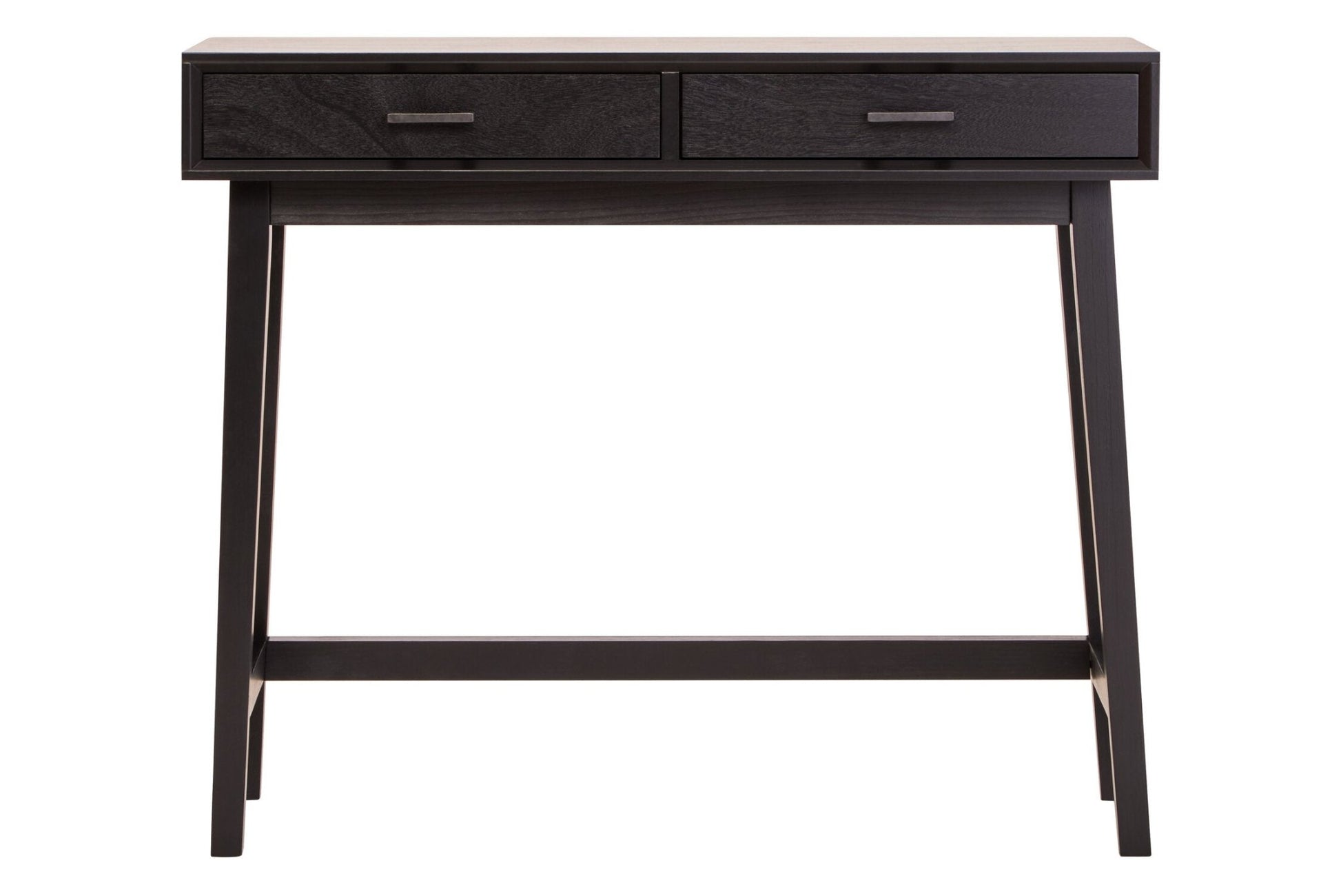 Heritage Two Drawer Black Finish Wooden Console Table | Luxury Home Accessories | Heulog Glow