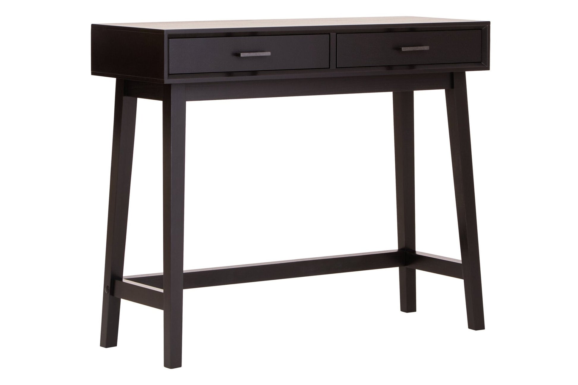 Heritage Two Drawer Black Finish Wooden Console Table | Luxury Home Accessories | Heulog Glow