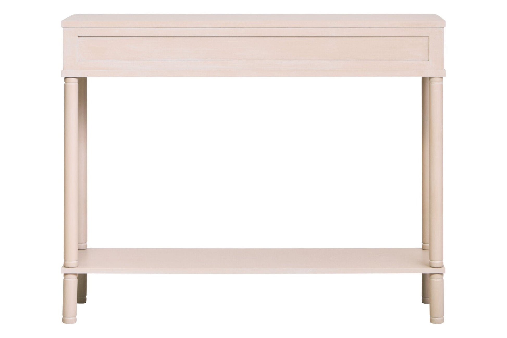 Heritage Two Drawer Reed Detail Taupe Wooden Console Table | Luxury Home Accessories | Heulog Glow