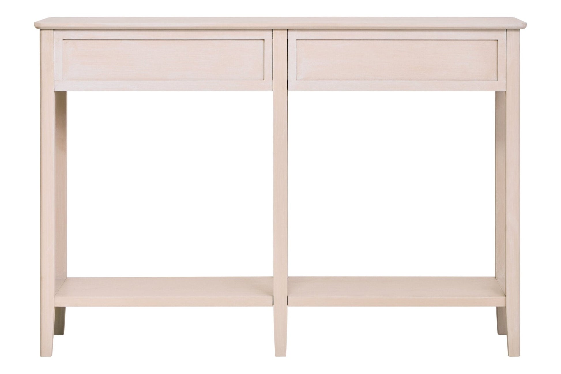 Heritage Two Drawer Taupe Wooden Console Table | Luxury Home Accessories | Heulog Glow