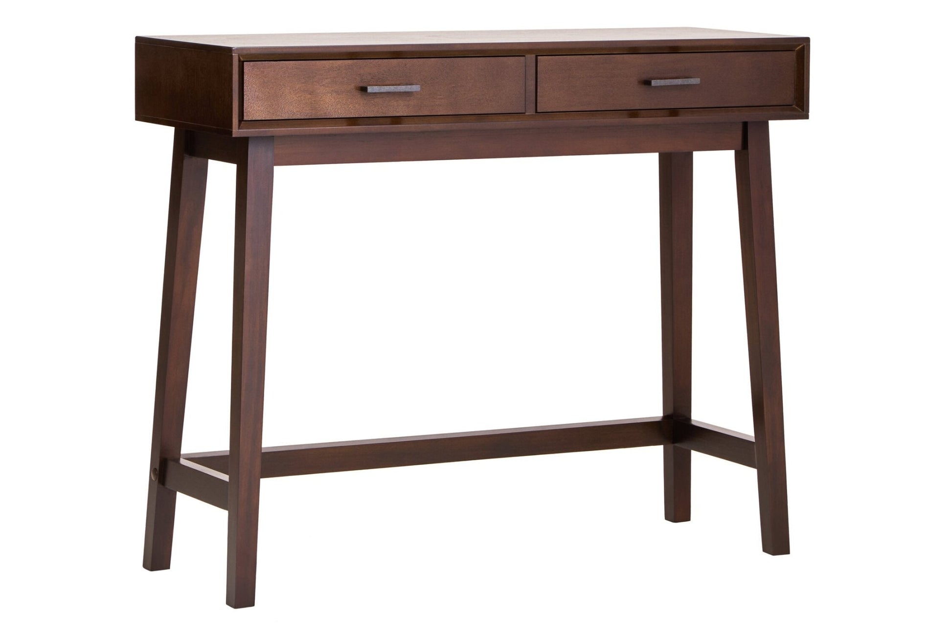 Heritage Two Drawer Walnut Finish Wood Console Table | Luxury Home Accessories | Heulog Glow