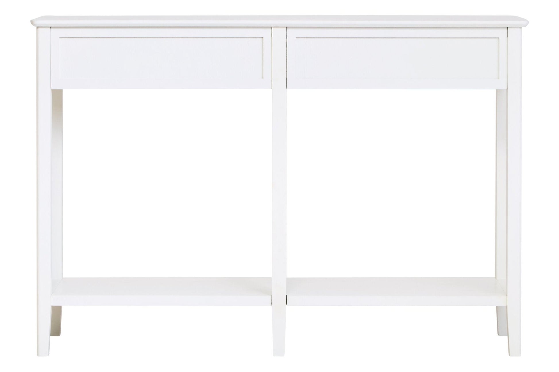 Heritage Two Drawer White Wooden Console Table | Luxury Home Accessories | Heulog Glow
