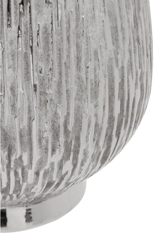 Hesper Large Silver Ceramic Planter | Luxury Home Accessories | Heulog Glow