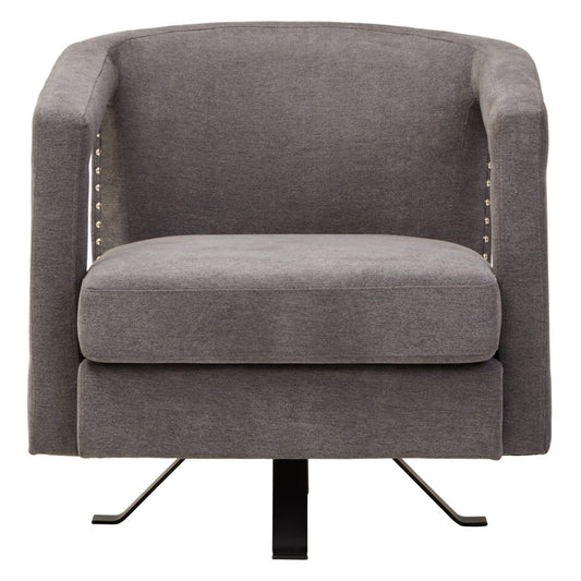 Hestia Ash Velvet Swivel Chair | Luxury Home Accessories | Heulog Glow