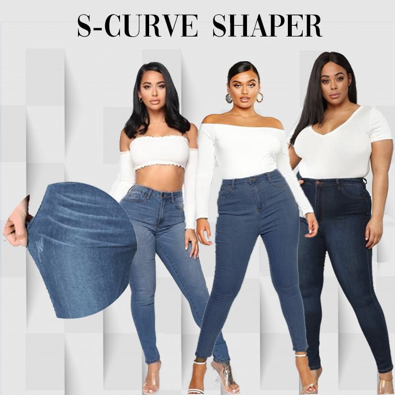 High Rise Waist Skinny Slim Fit Stretch Casual Basic Denim Pants With Faux Pockets | Luxury Home Accessories | Heulog Glow