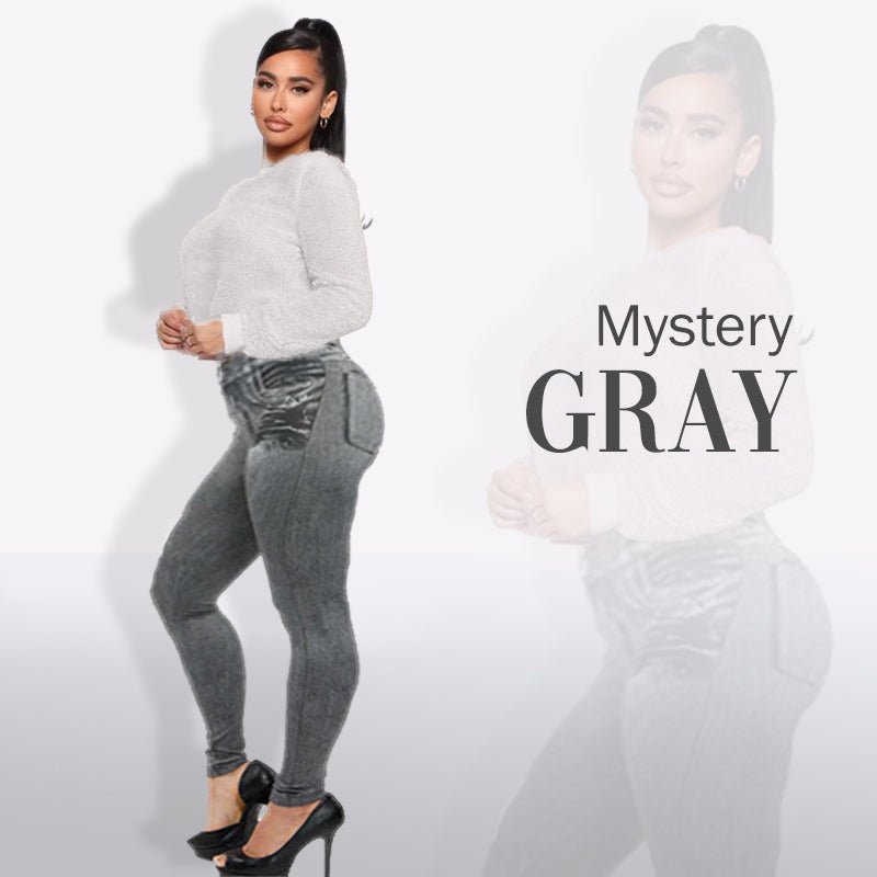 High Rise Waist Skinny Slim Fit Stretch Casual Basic Denim Pants With Faux Pockets | Luxury Home Accessories | Heulog Glow