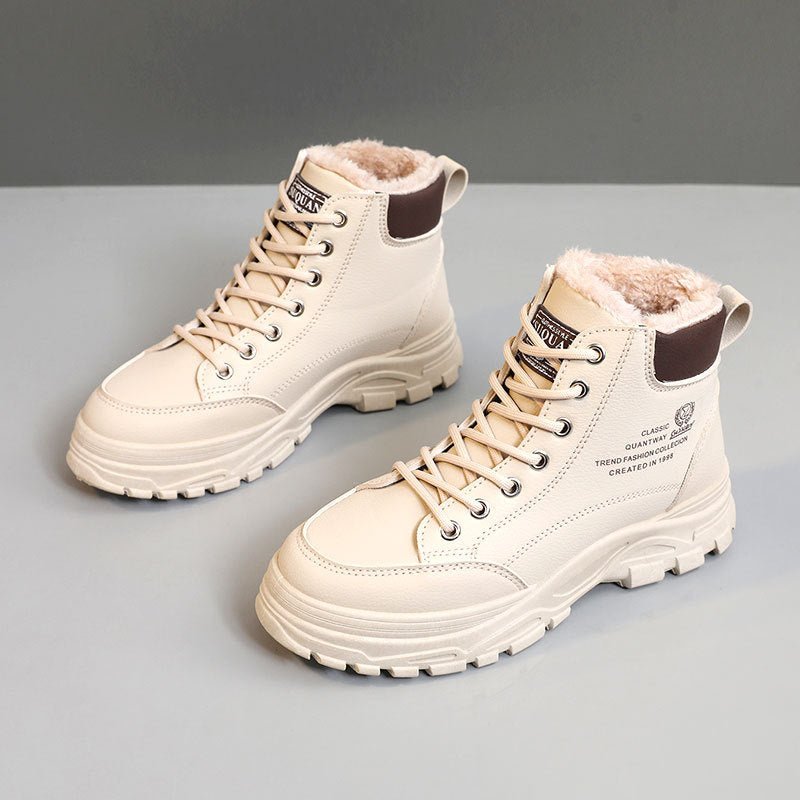 High-top Women's Shoes Cotton-padded Shoes With Velvet Warm | Luxury Home Accessories | Heulog Glow