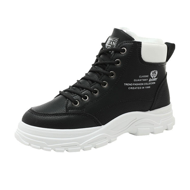 High-top Women's Shoes Cotton-padded Shoes With Velvet Warm | Luxury Home Accessories | Heulog Glow