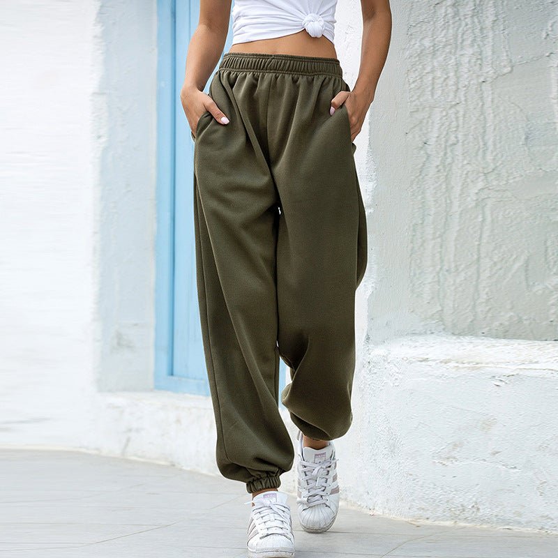 High waist casual track pants | Luxury Home Accessories | Heulog Glow