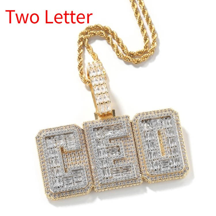 Hip-hop Copper Letter Necklace Customizable | Luxury Home Accessories | Heulog Glow