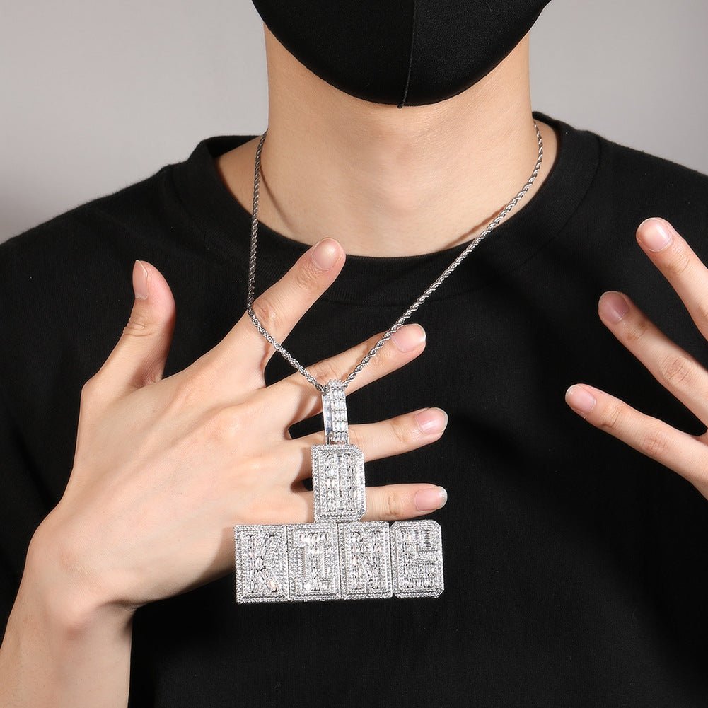 Hip-hop Copper Letter Necklace Customizable | Luxury Home Accessories | Heulog Glow