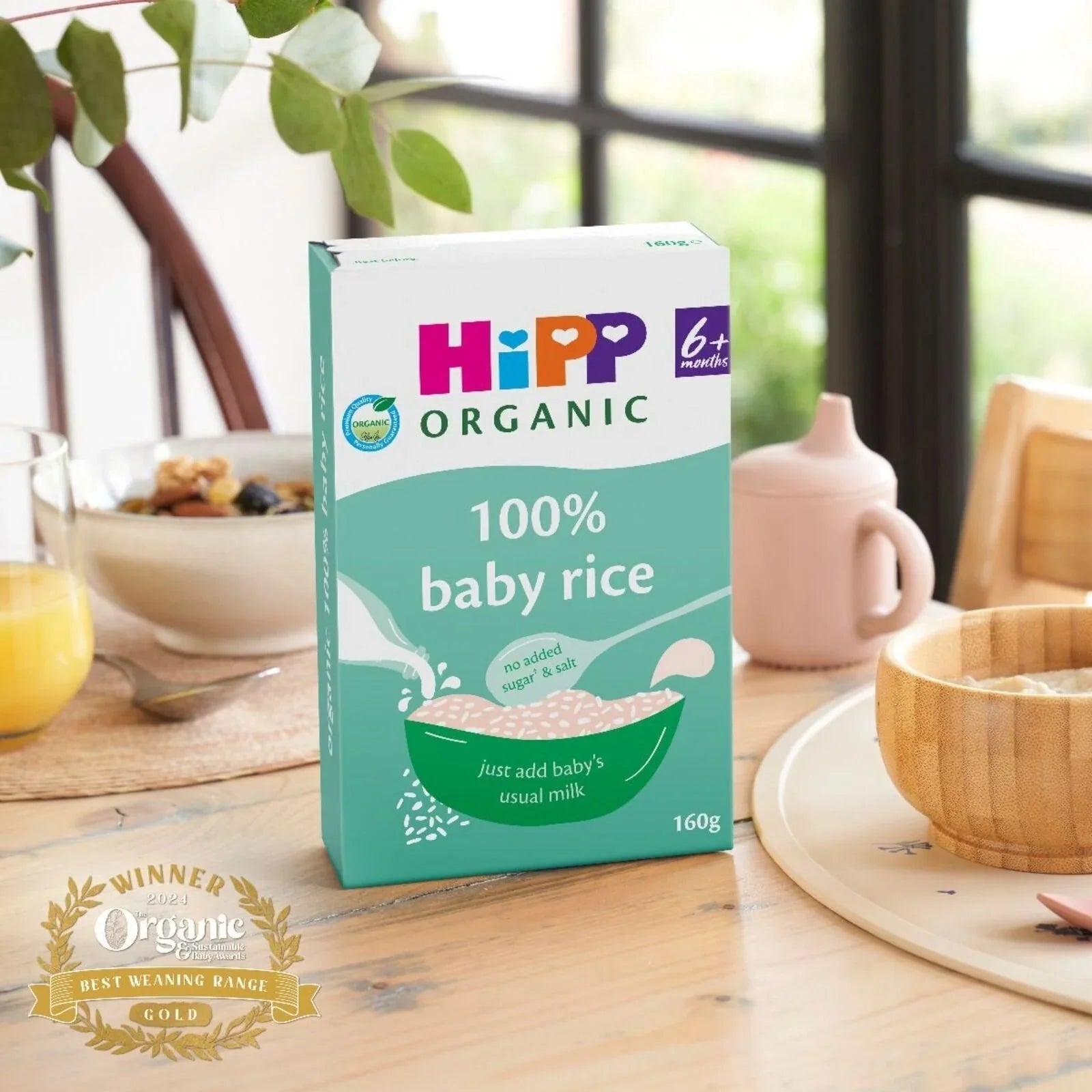 HiPP Organic 100% Baby Rice 6+ months 160g | Luxury Home Accessories | Heulog Glow