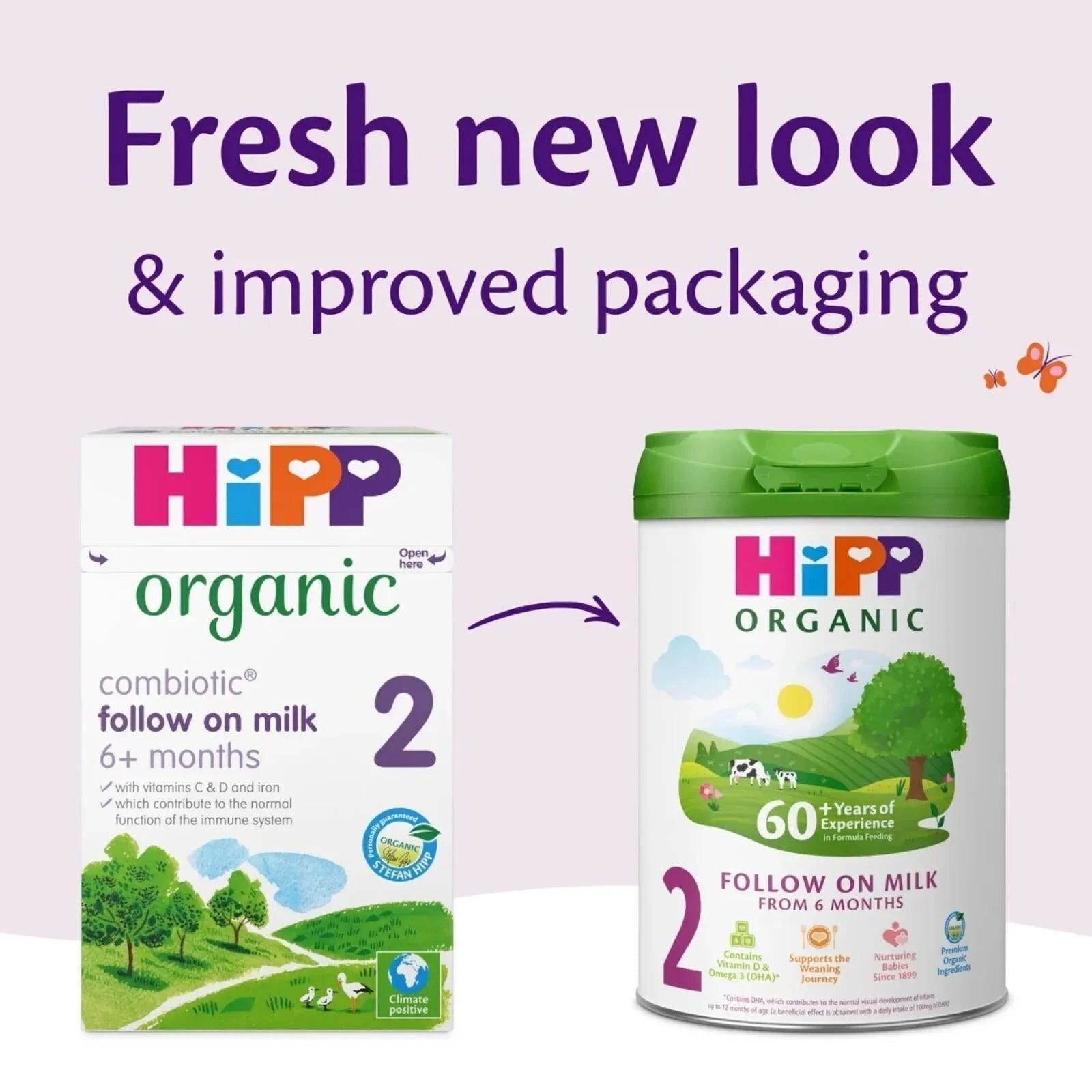 HiPP Organic 2 Follow on Baby Milk Formula from 6+ months 800g | Luxury Home Accessories | Heulog Glow
